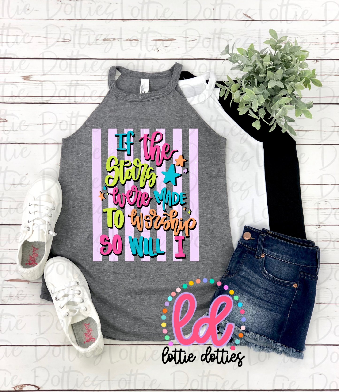 If the Stars Were Made to Worship PNG | Christian Sublimation Design | Faith Graphic PNG | Worship Quote Digital Download