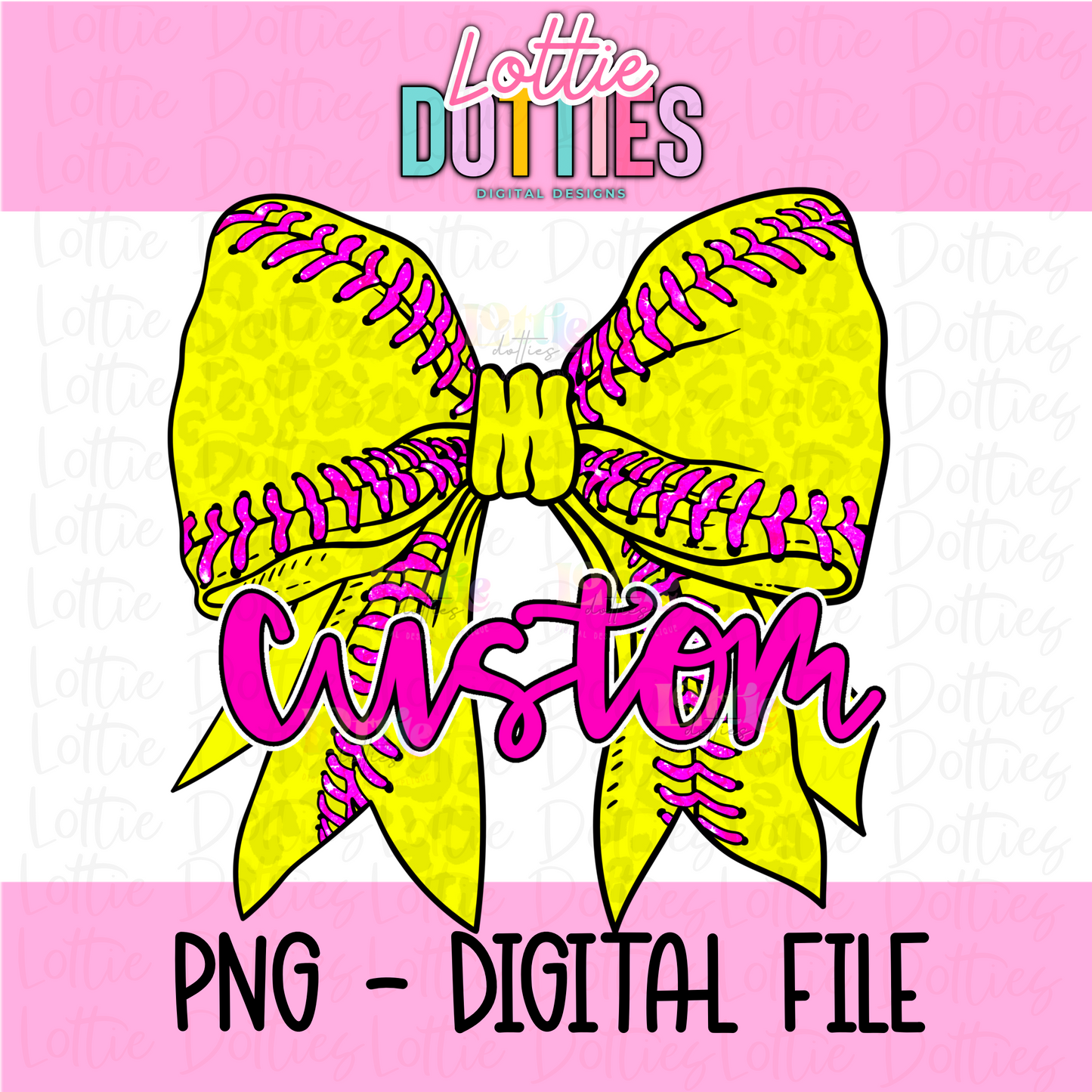 Custom Sports Bow - Multiple sports available - Custom Listing - Custom Order - Digital Download