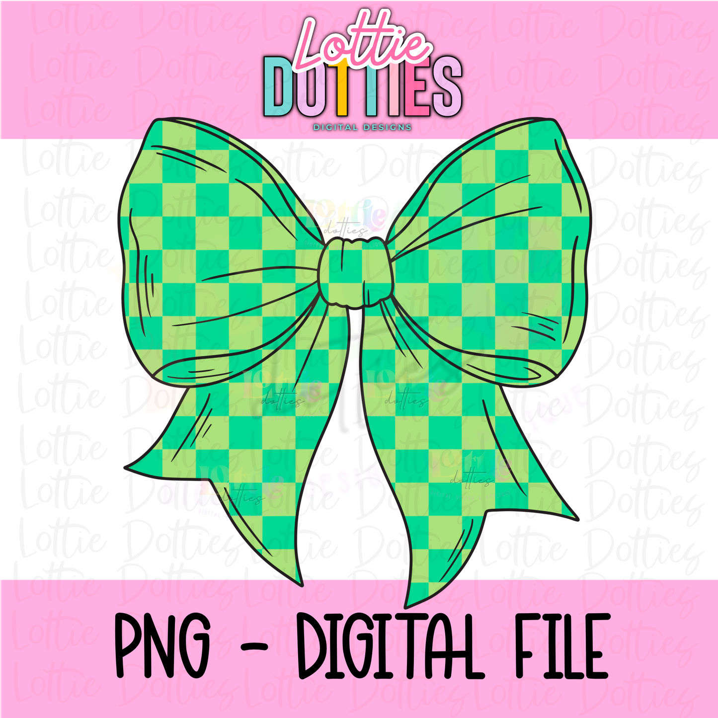 Checkered Bow - coquette Checkered Bow PNG - Bow Design Sublimation - Digital Download