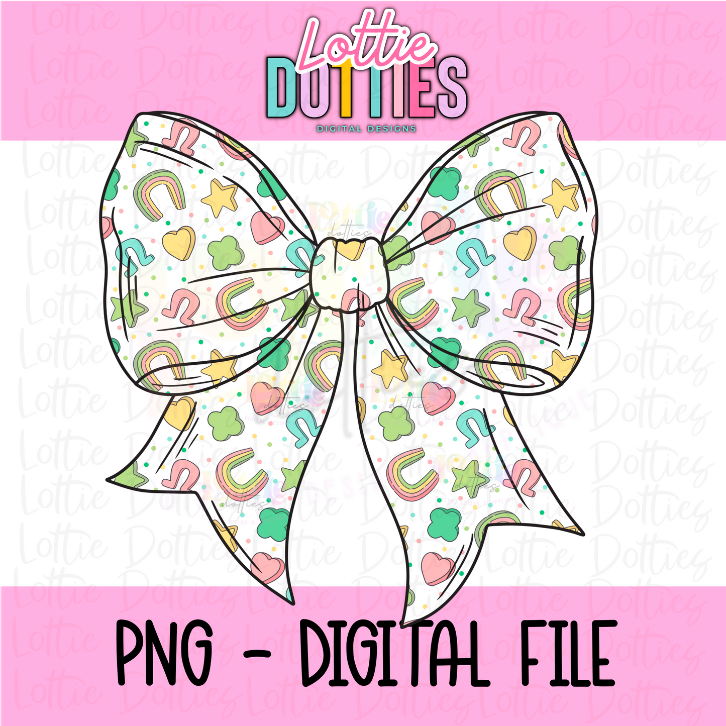Saint patricks Bow - Lucky Bow PNG - Bow Design Sublimation - Digital Download
