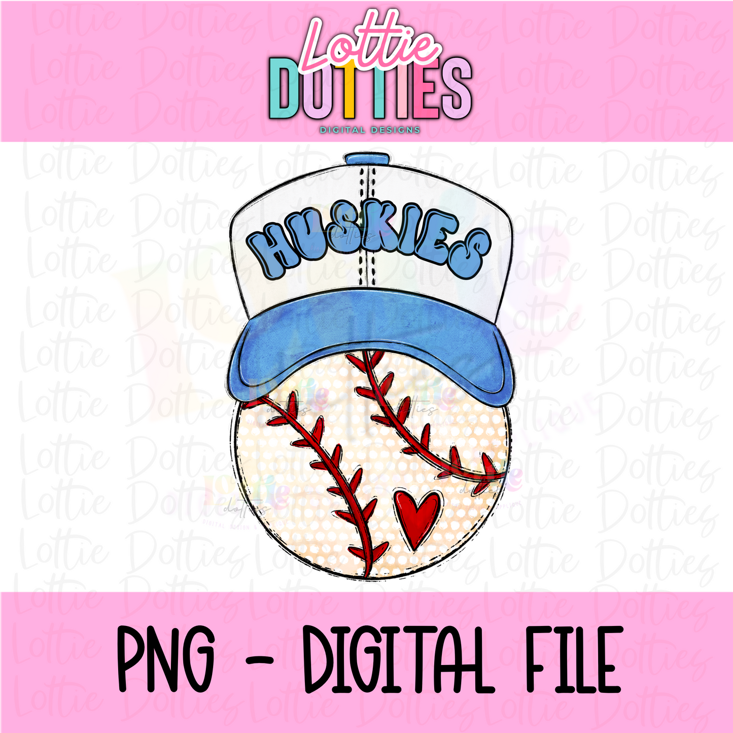 Huskies Baseball - PNG - Baseball Sublimation design - Digital Download