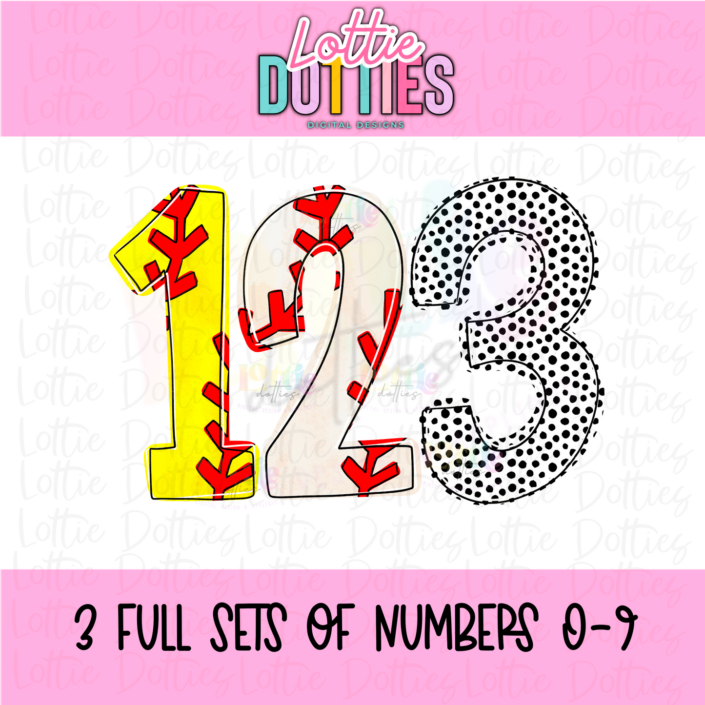 Baseball and Softball Numbers Alpha Png - Baseball and Softball Numbers Alpha Pack - Digital Download