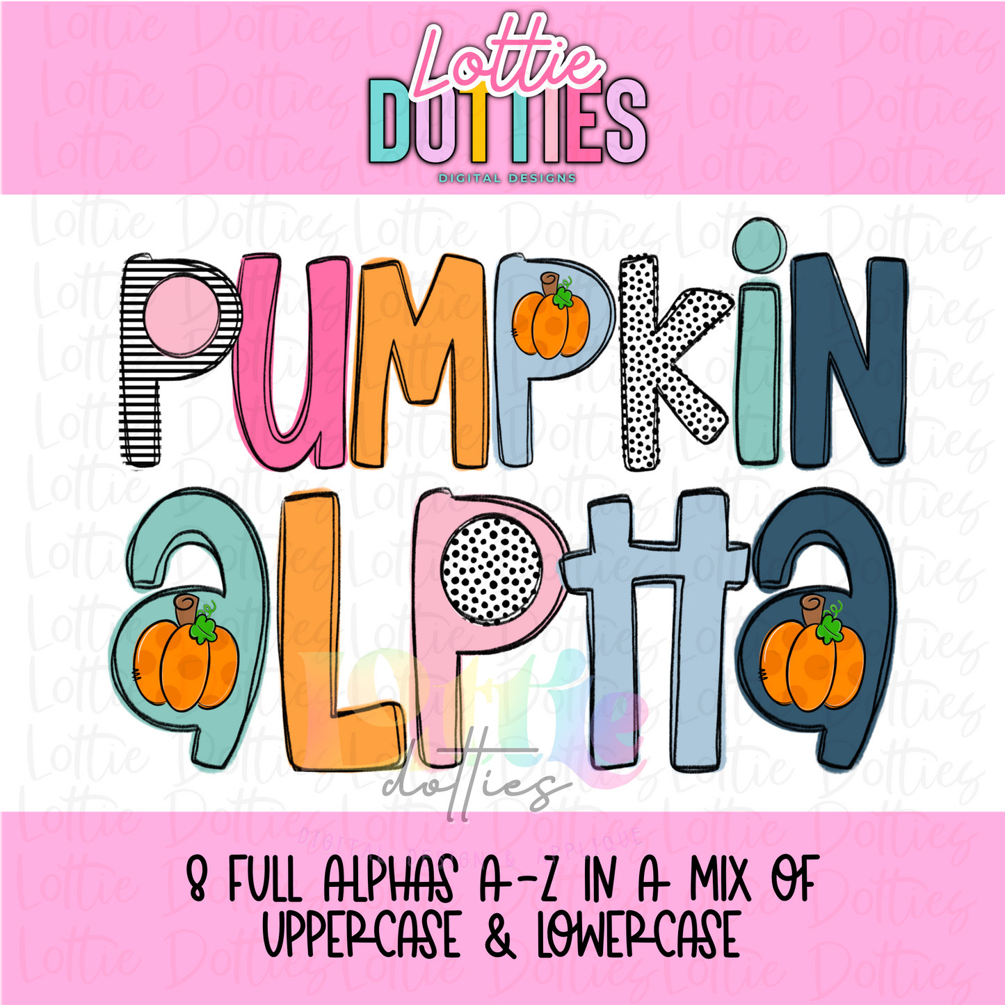 Halloween Alphabet - Alpha Pack - Alphabet Clipart - Instant Download - Pumpkin Alpha Pack