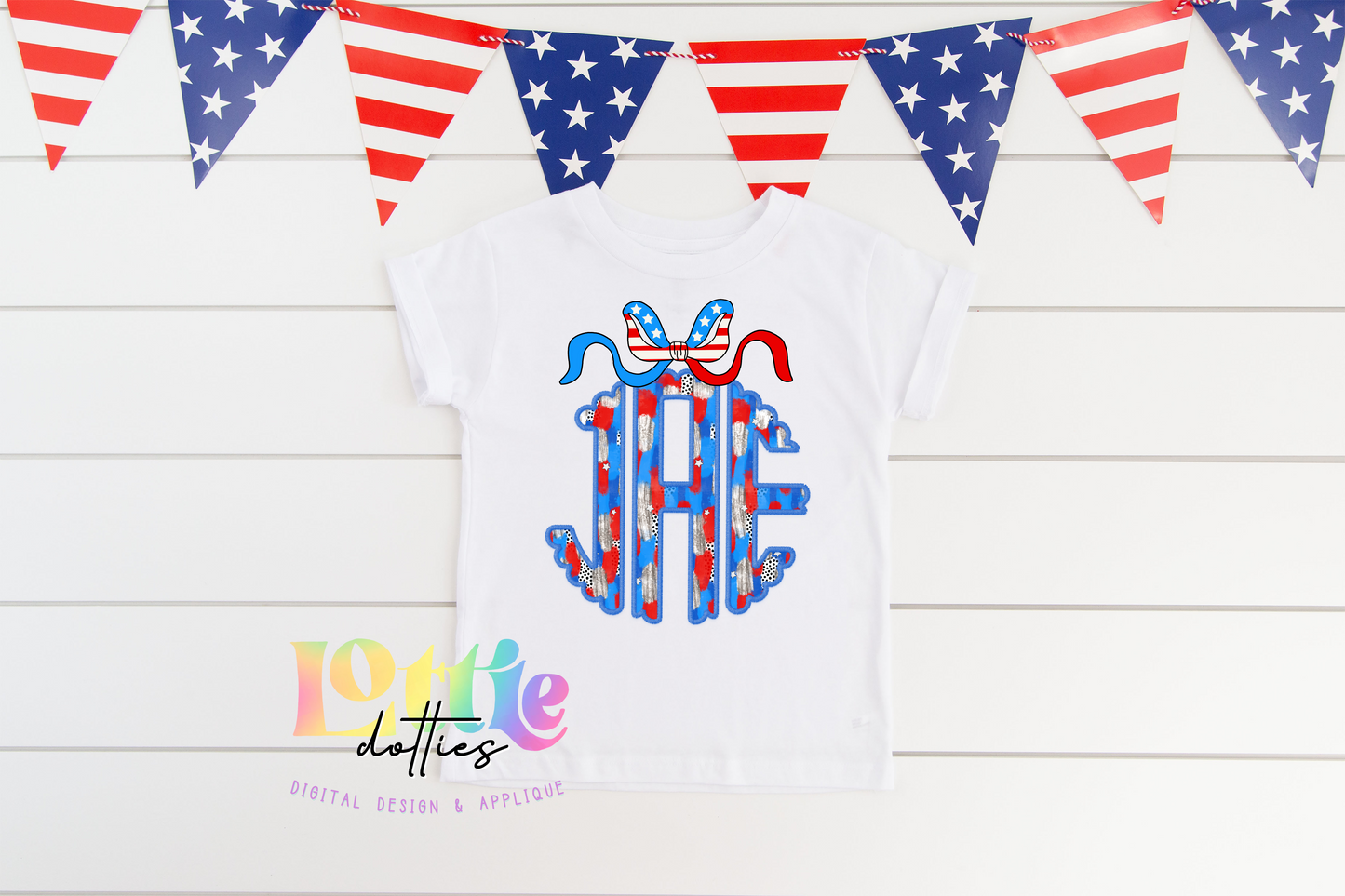 Patriotic Poppy Monogram Alphabet - Alpha Pack - Alphabet Clipart - Instant Download - Patriotic