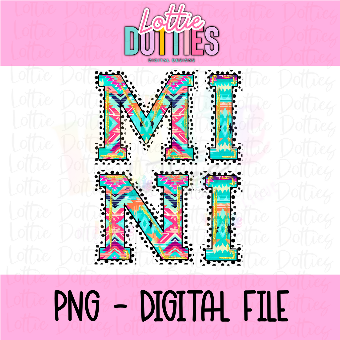 Mini - Mini Aztec PNG- Instant Download
