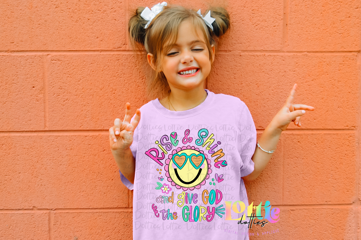 Rise & Shine and Give God the Glory - Religious PNG- Instant Download