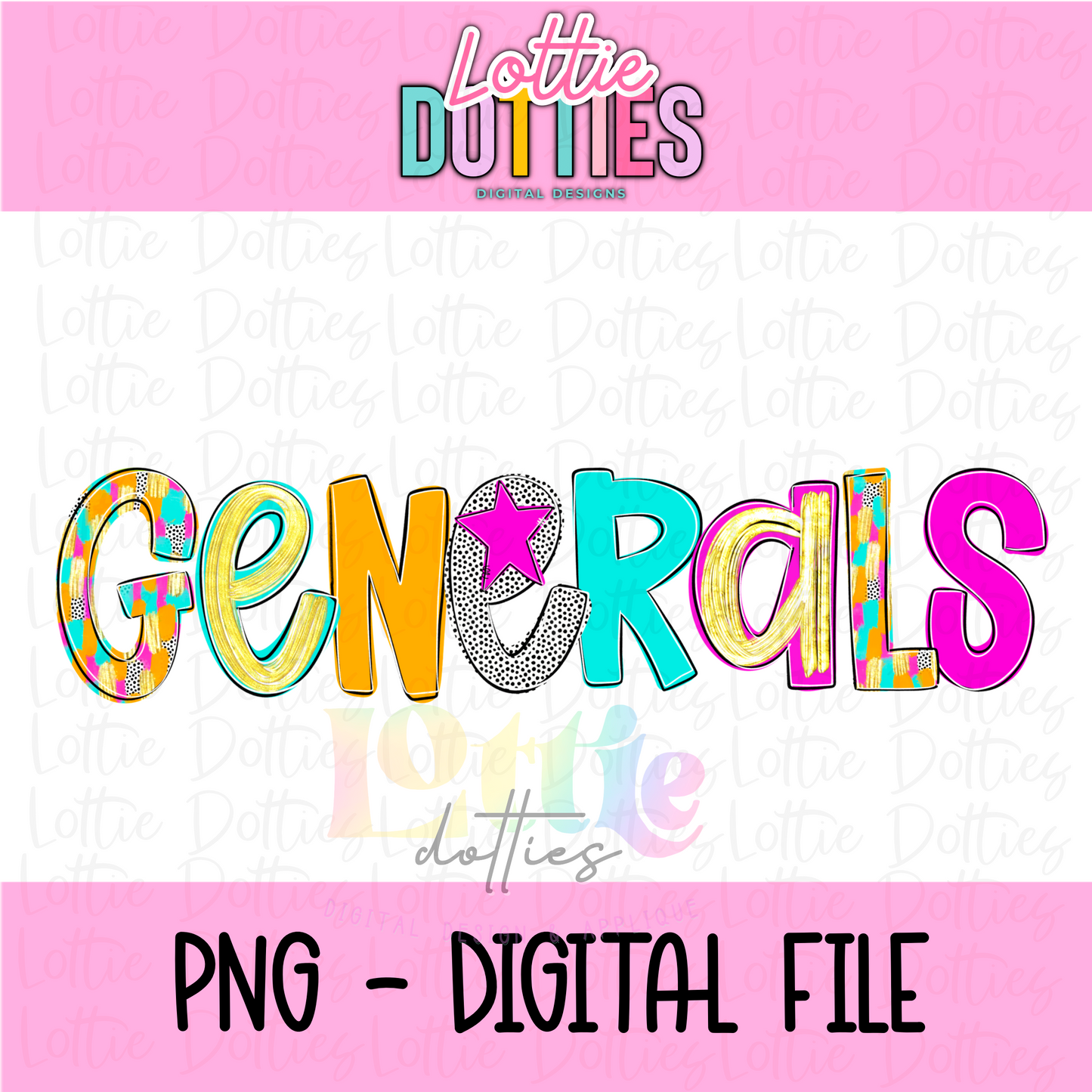 Generals PNG - Generals Sublimation - Digital Download - poppy mascot