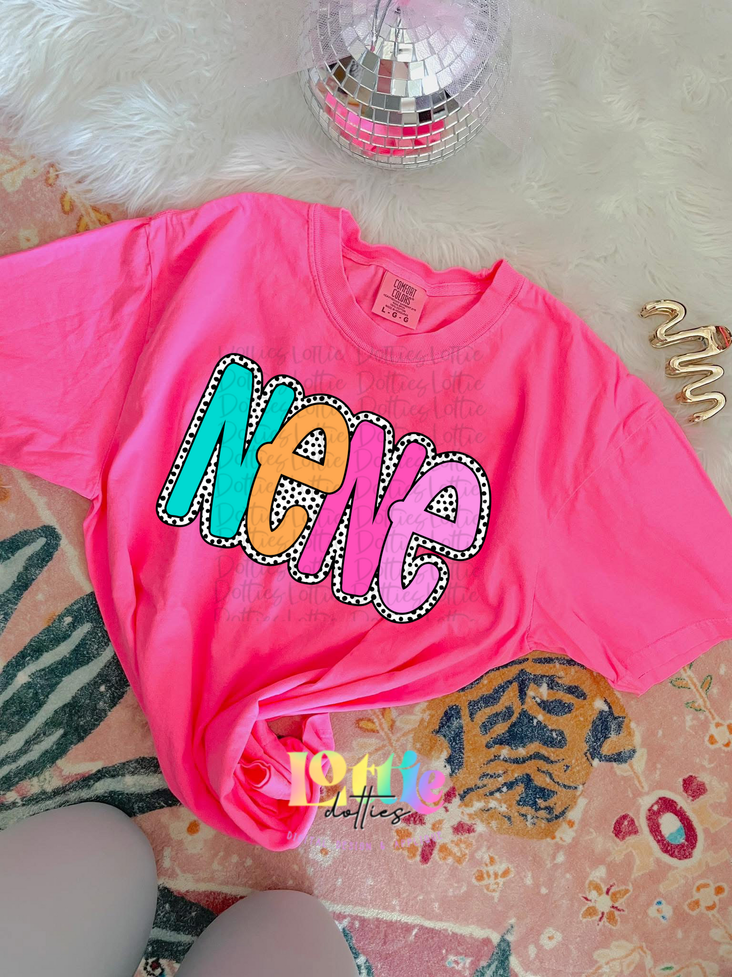 Nene - Nene Dottie Colorful PNG- Instant Download