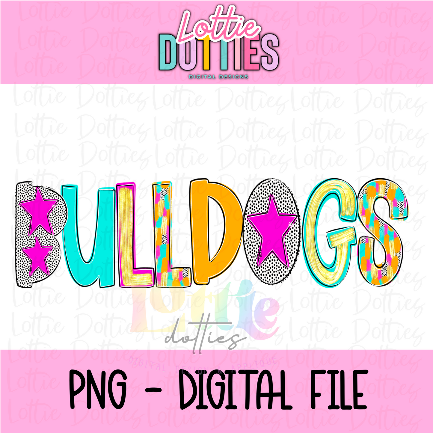 Bulldogs PNG - Instant Download - Digital Download - Bulldogs Sublimation Design