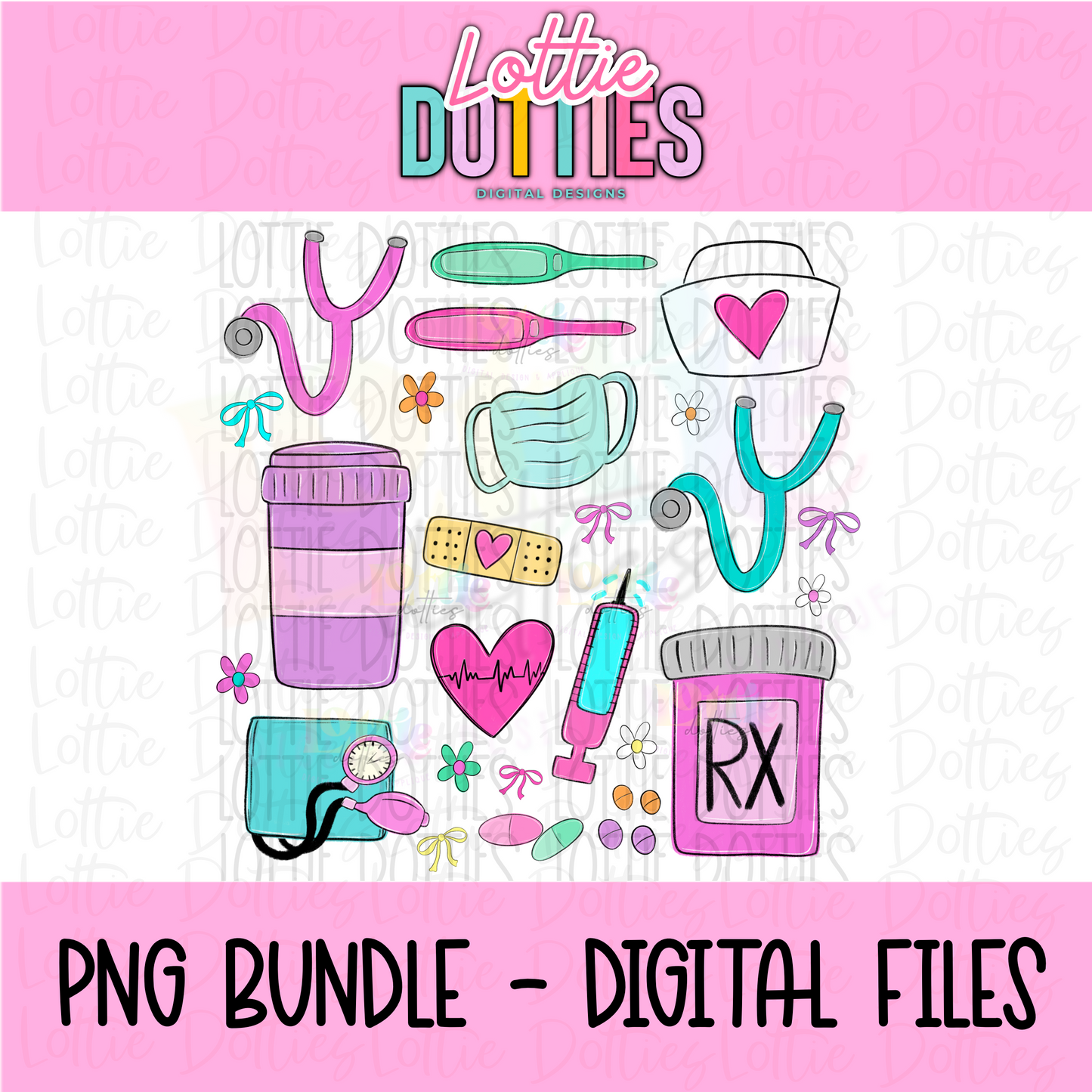 Nurse Clipart - Clipart Pack - Occupation Designs - nurse - Digital Download - PNG Files - Nurse Designs