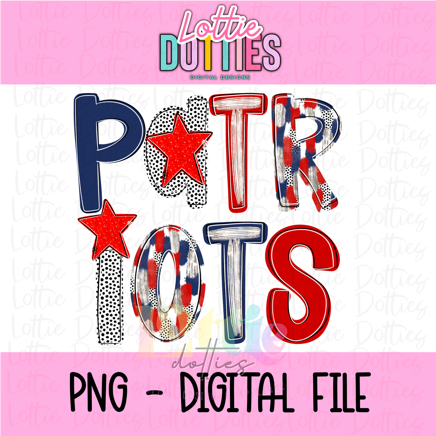 Patriots Poppy PNG - Patriots Sublimation design - Digital Download - Red and Navy