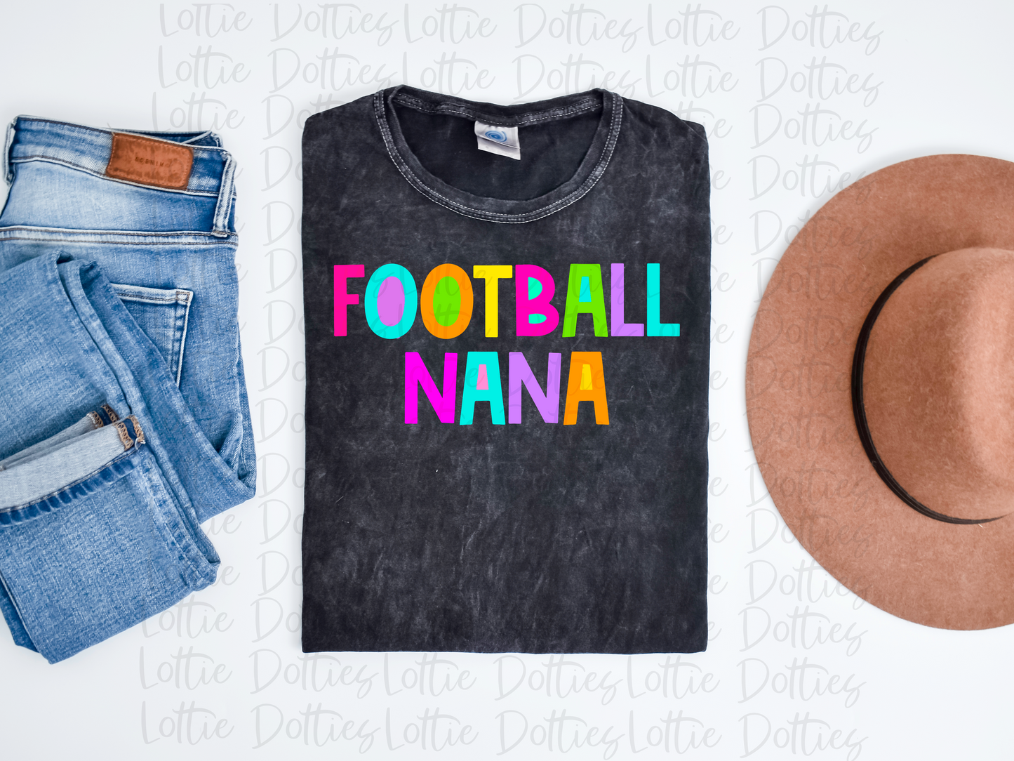 Football Nana - PNG - Football - Sublimation - Digital Download - Bright Filled