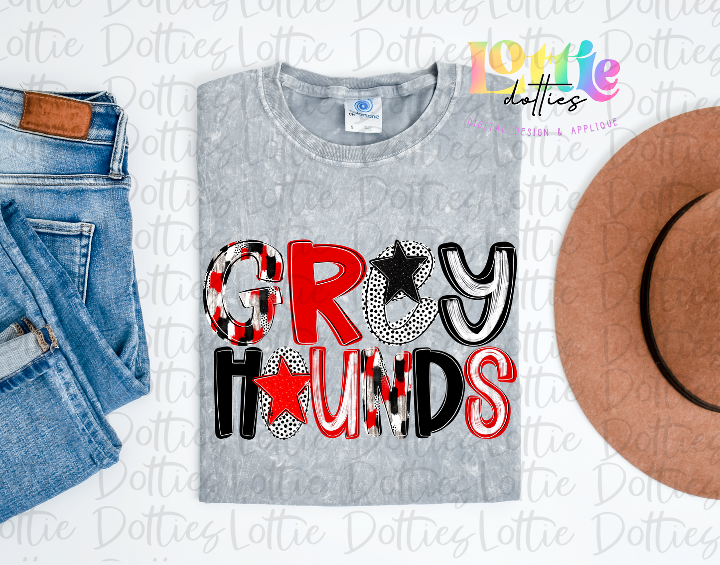 Grayhounds Poppy PNG - Grayhounds Sublimation - Digital Download - Red and Black