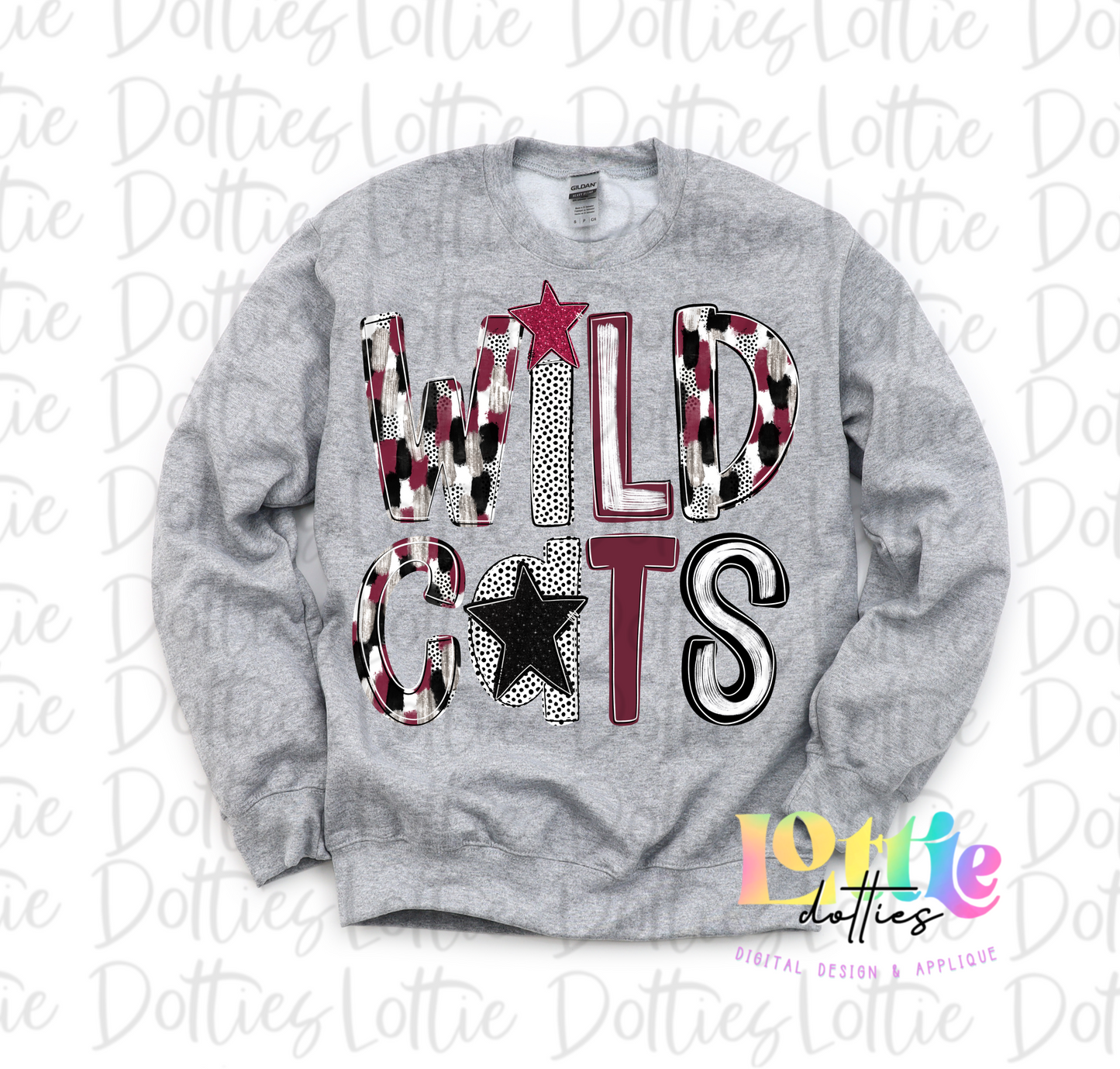 Wildcats Poppy PNG - Wildcats - sublimation design - Digital Download - Maroon and