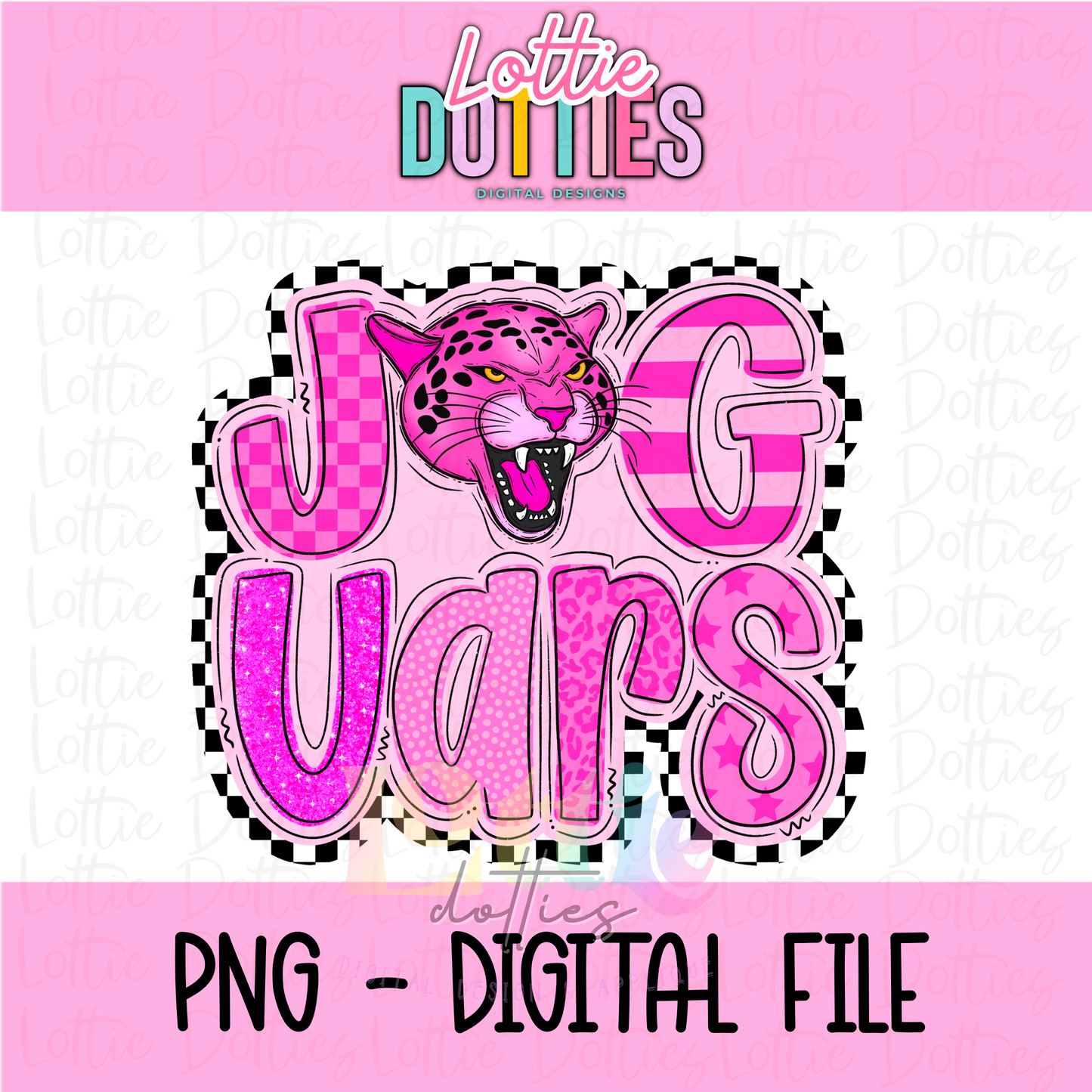 Jaguars Png - Jaguars Sublimation Design - Digital Download - Pink Poppy