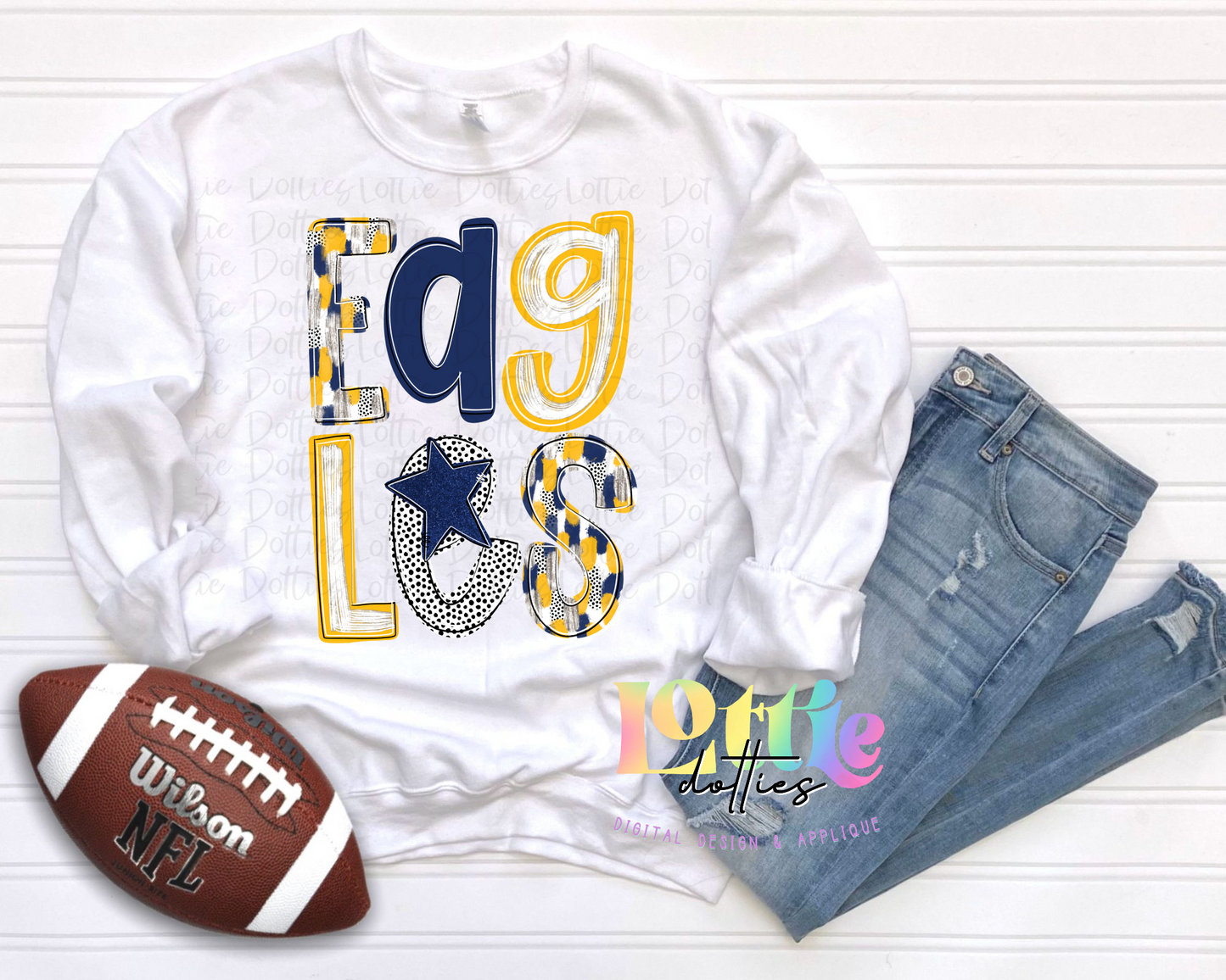 Eagles Poppy PNG - Eagles sublimation design - Digital Download - Navy and Gold