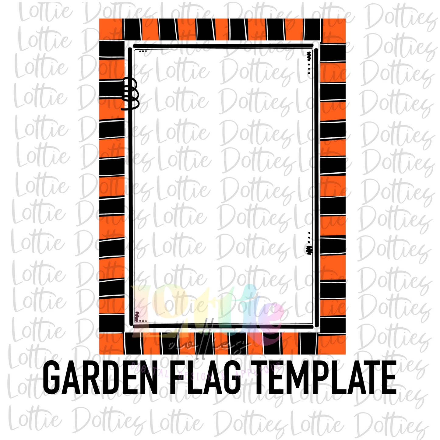 Blank Flag - PNG - Blank - Sublimation - Digital Download - Black and Orange
