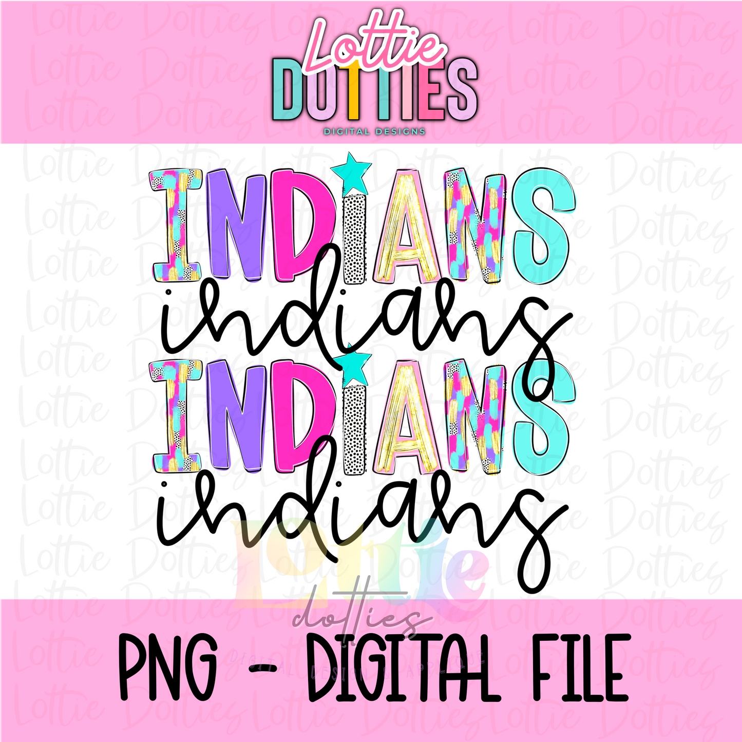 Indians PNG - Indians Poppy Sublimation- Digital Download