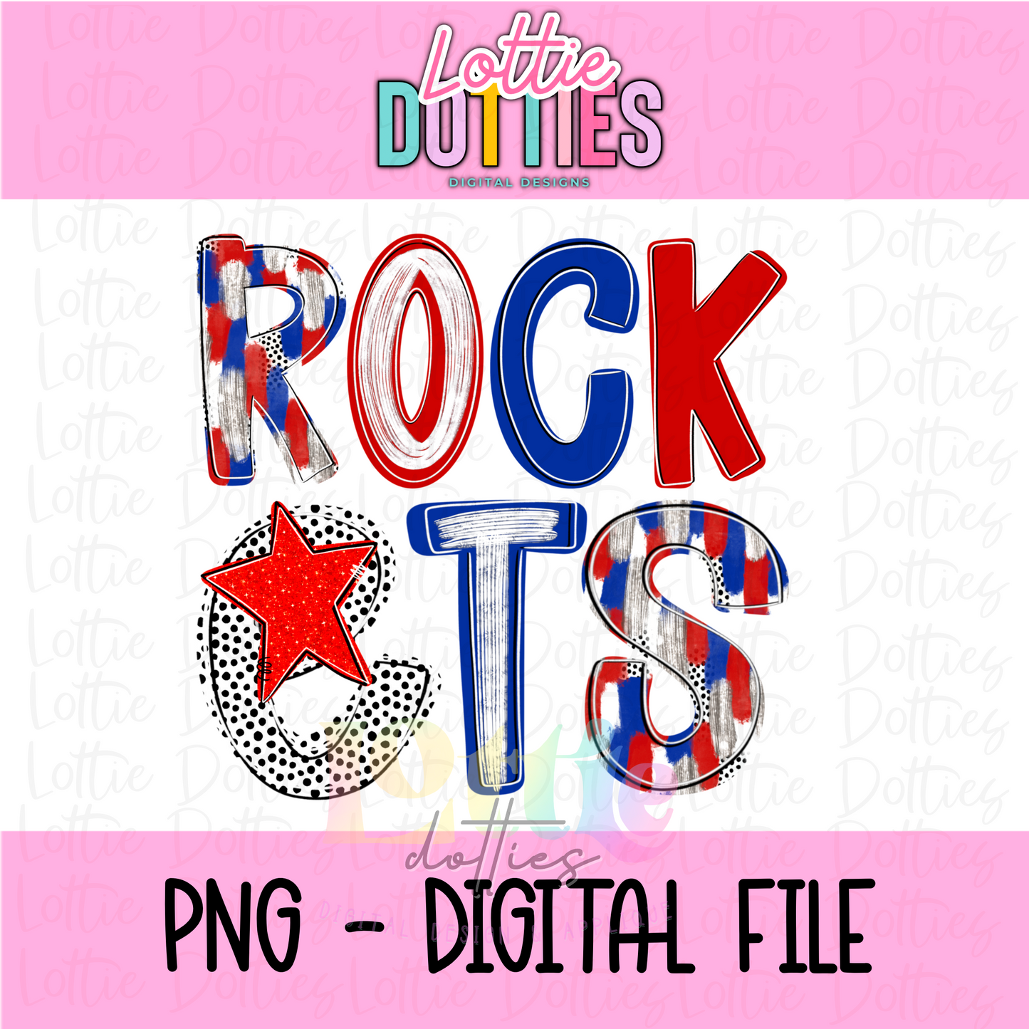 Rockets Poppy PNG - Rockets PNG - Instant Download - Digital Download - Royal and Red