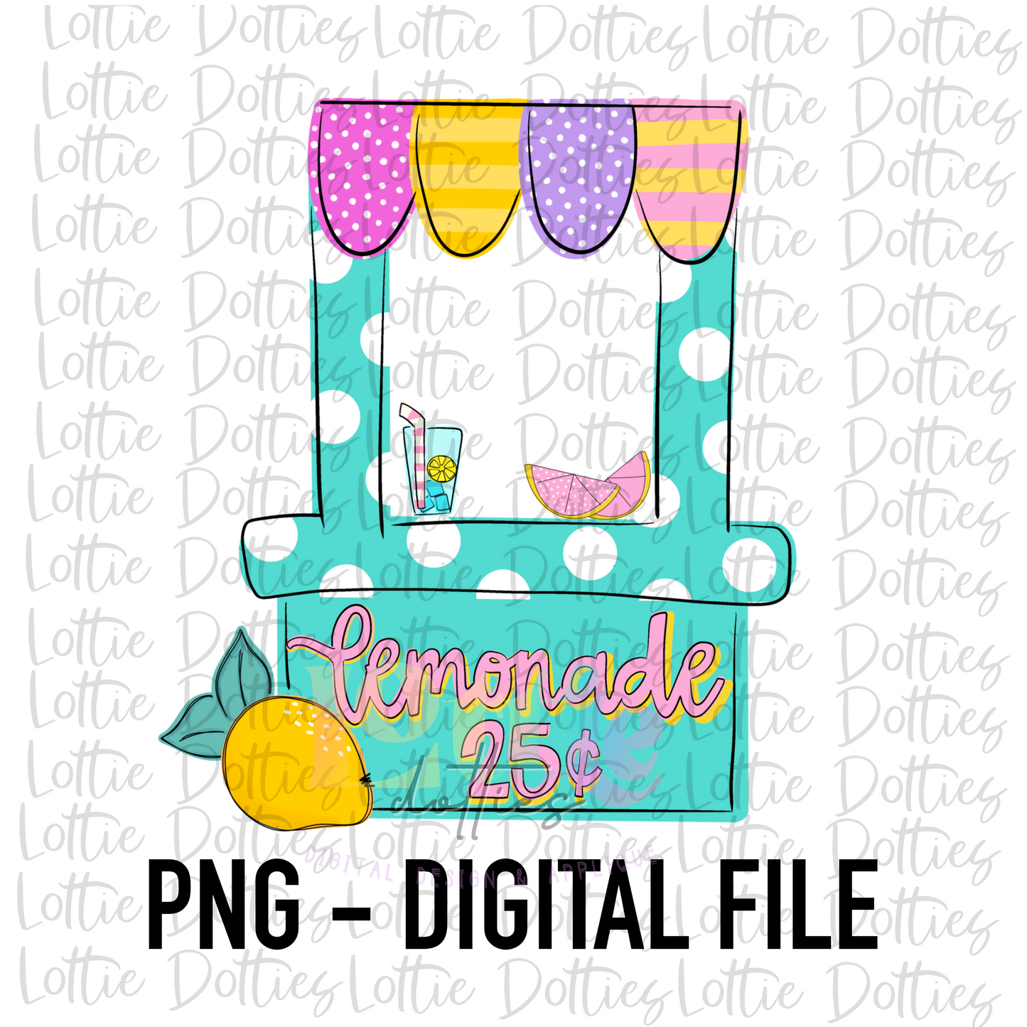 Lemonade Stand PNG - Lemonade Stand Sublimation - Digital Download