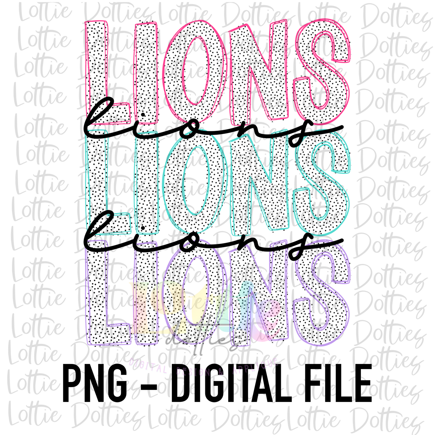 Lions PNG - Lions Sublimation - Digital Download