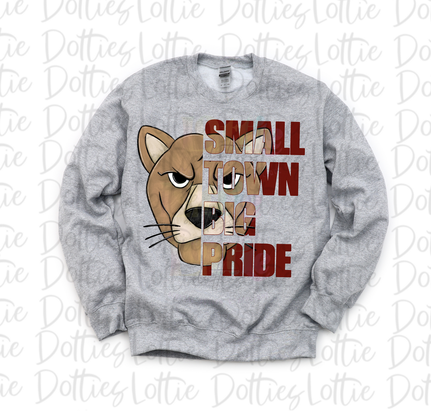 Small Town Big Pride - PNG - Cougars - Sublimation - Digital Download