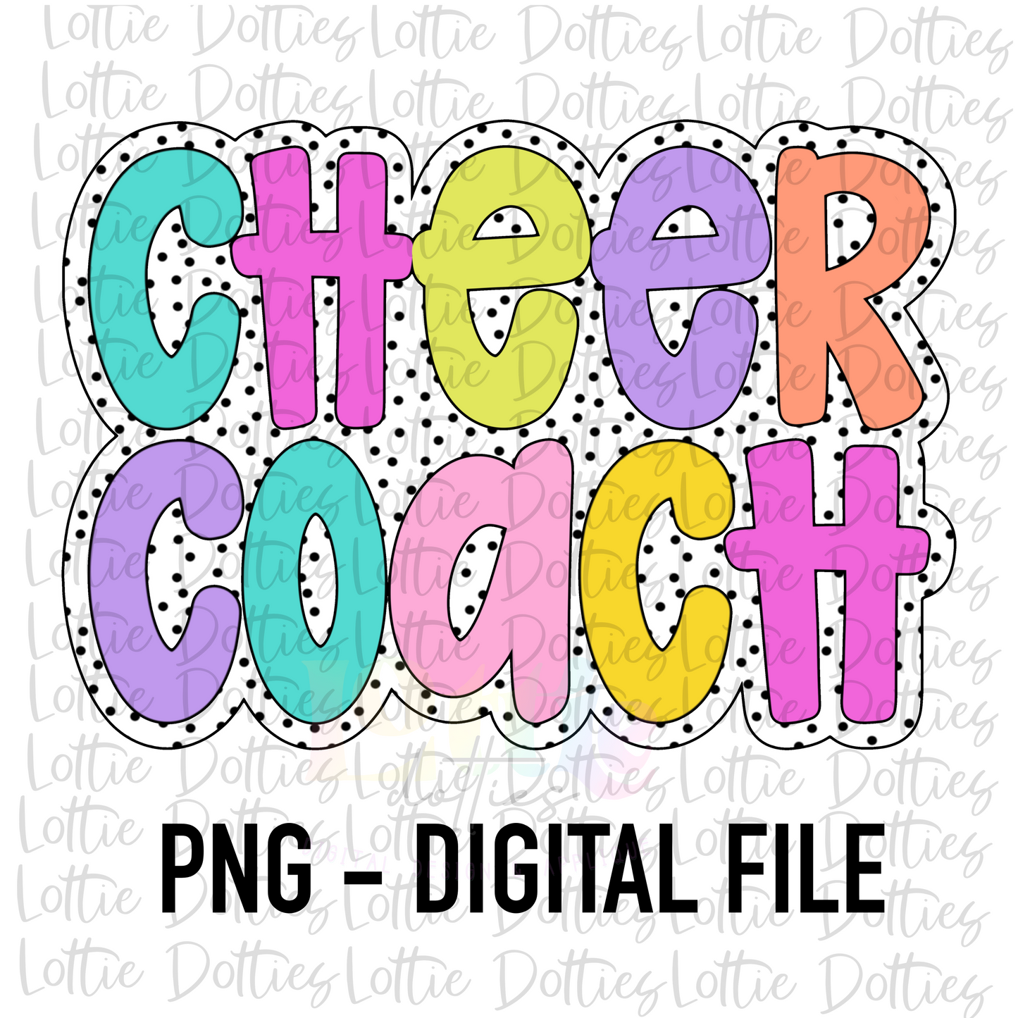 Cheer Coach Png - Cheer Sublimation File - Instant download - Digital Download