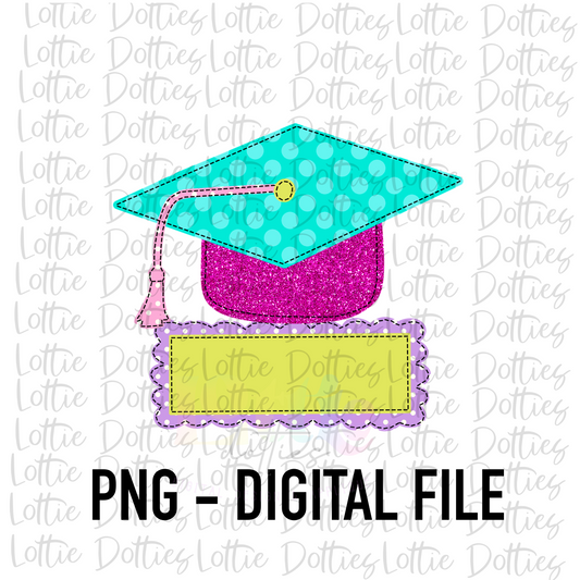 2024 Graduate PNG - Graduation Sublimation - Digital Download - Pink Sparkly