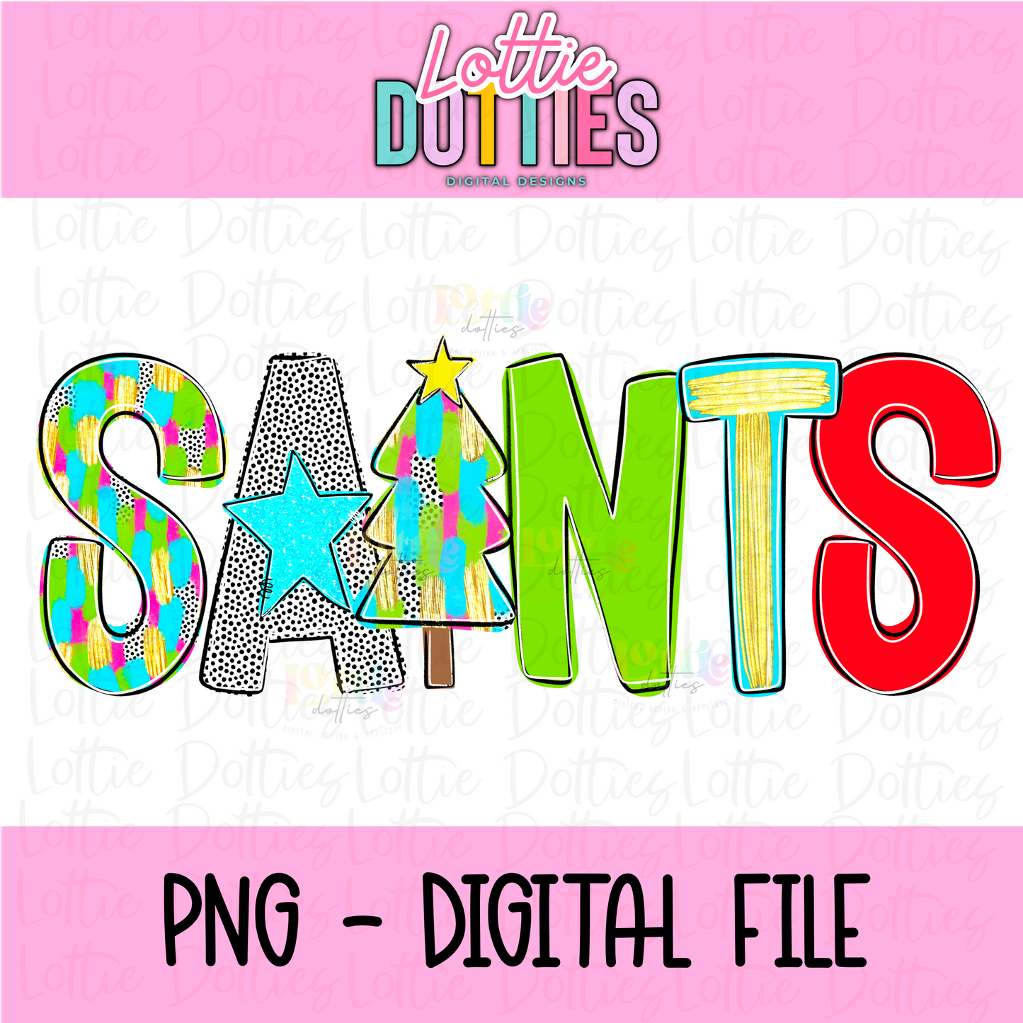 Saints PNG - Poppy sublimation design - Digital Download