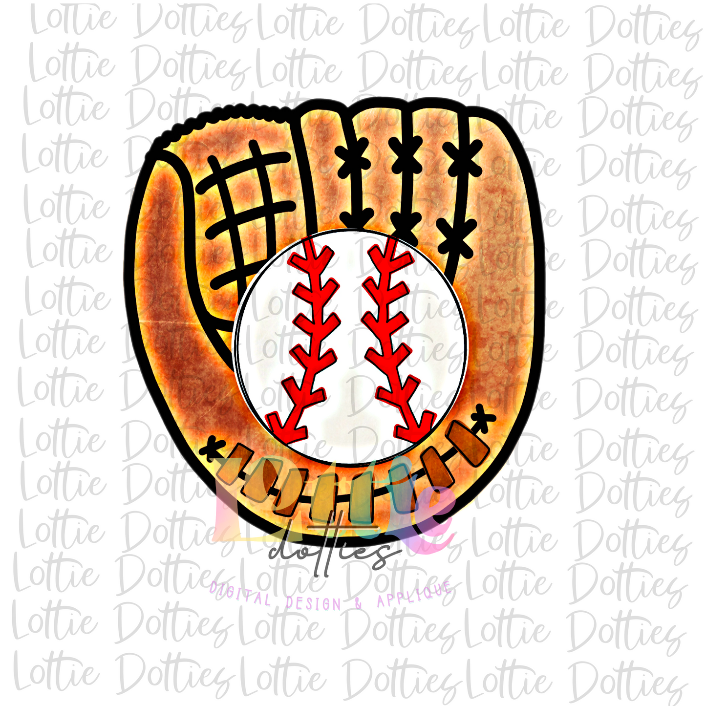 Baseball Glove PNG - Baseball Sublimation - Digital Download