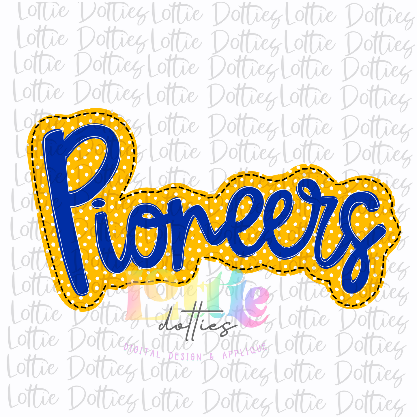 Pioneers Png - Pioneers Sublimation - Digital Download - Blue and Gold