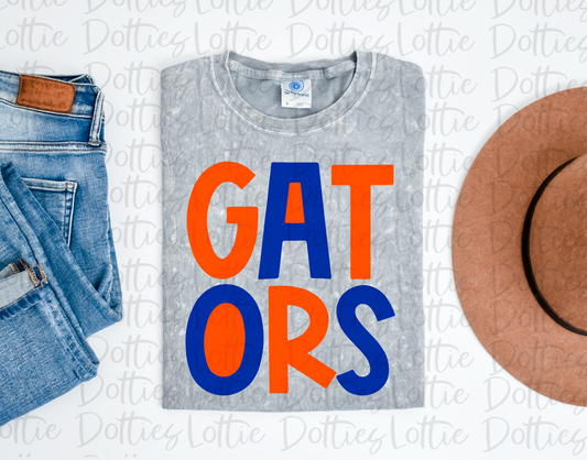Gators PNG   - Digital Download - Sublimation Design - Orange and Blue