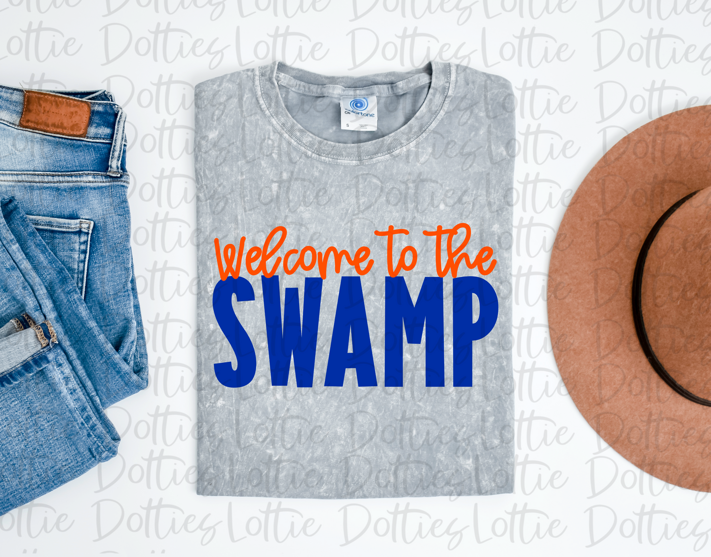 Welcome To The Swamp PNG - Digital Download - Sublimation Design - Orange and Blue