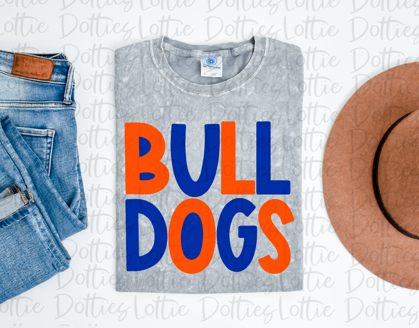 Bulldogs - PNG - Bulldogs - - Sublimation Design - Digital Download - Royal and Orange