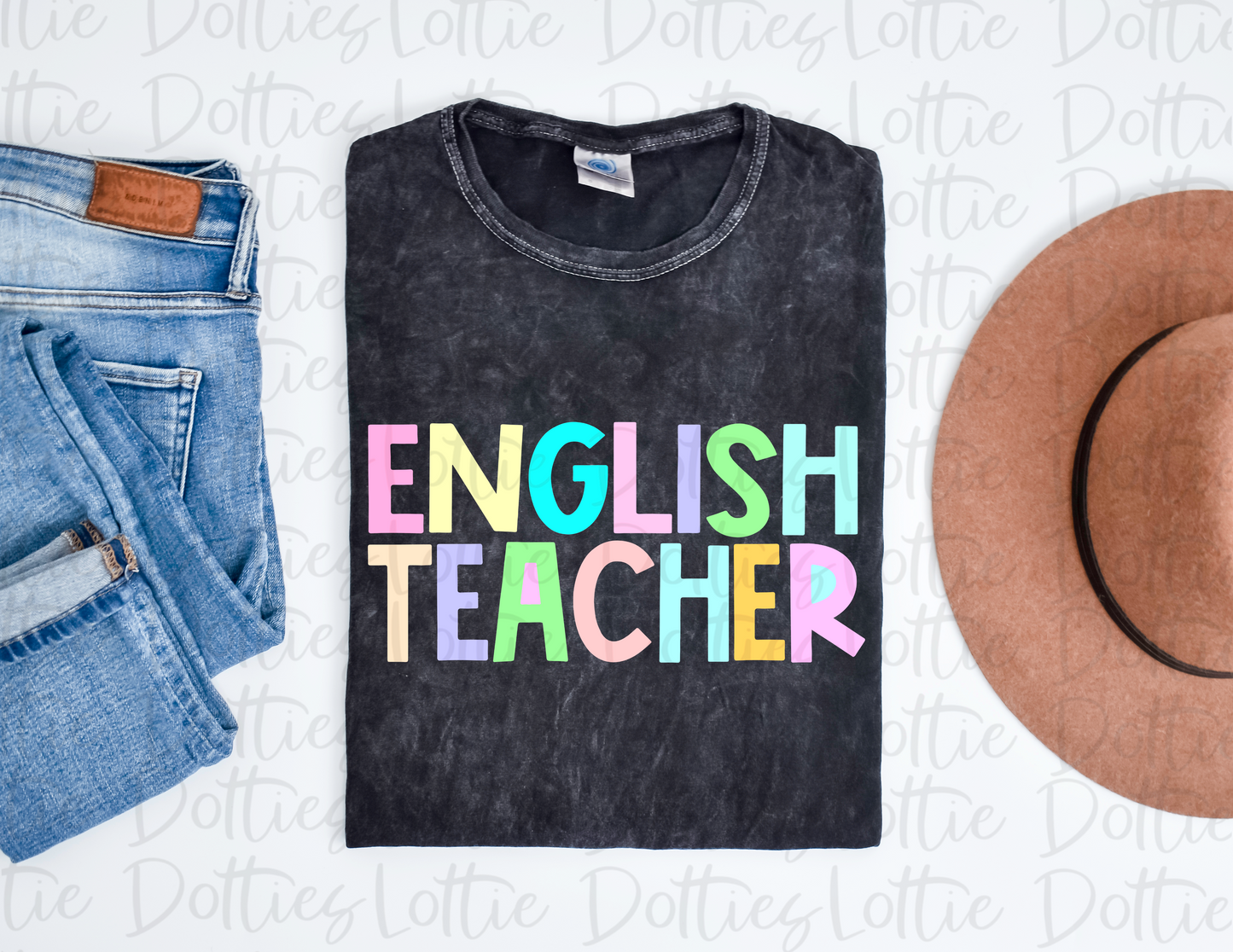 English Teacher - PNG - Back To School - Sublimation - Digital Download - Pastel Filled