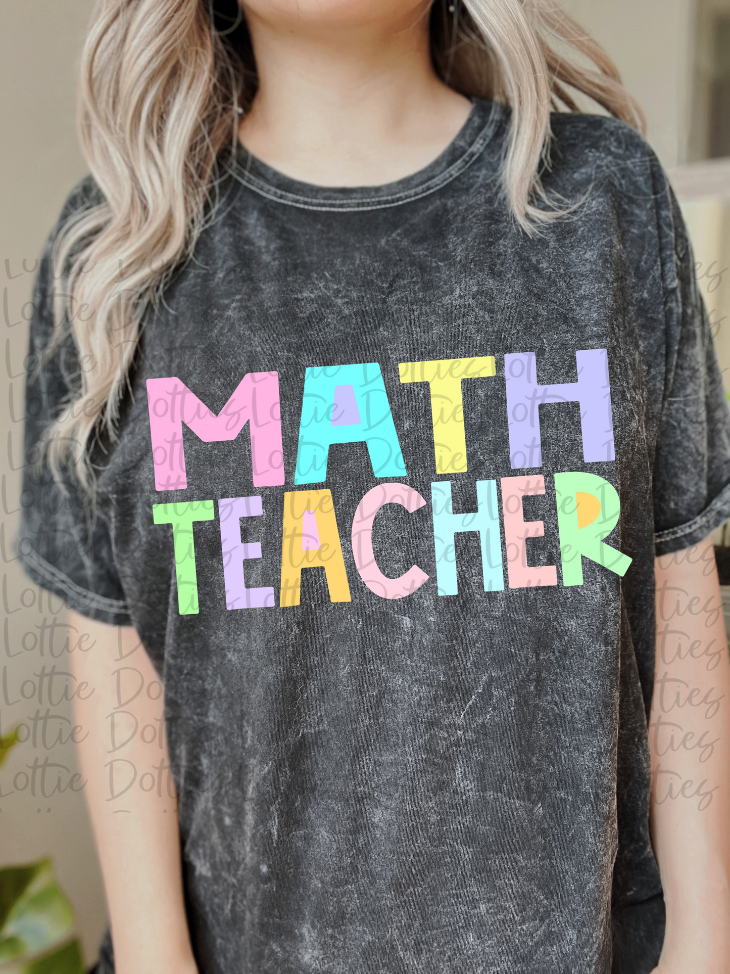 Math Teacher - PNG - Back To School - Sublimation - Digital Download - Pastel Filled