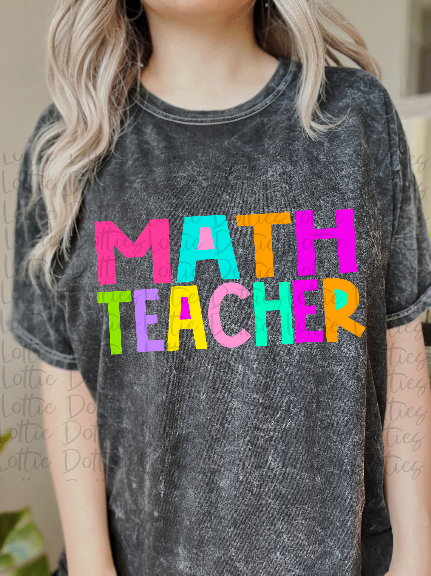 Math Teacher - PNG - Back To School - Sublimation - Digital Download - Bright Filled