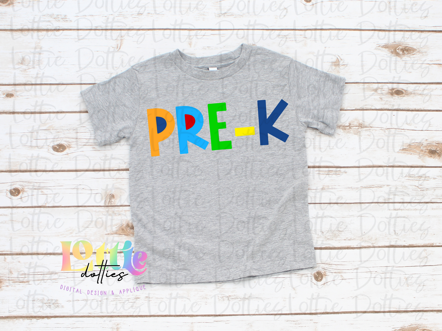 Pre - K - Png - School Sublimation - Back To School Design - Pirmary Colors