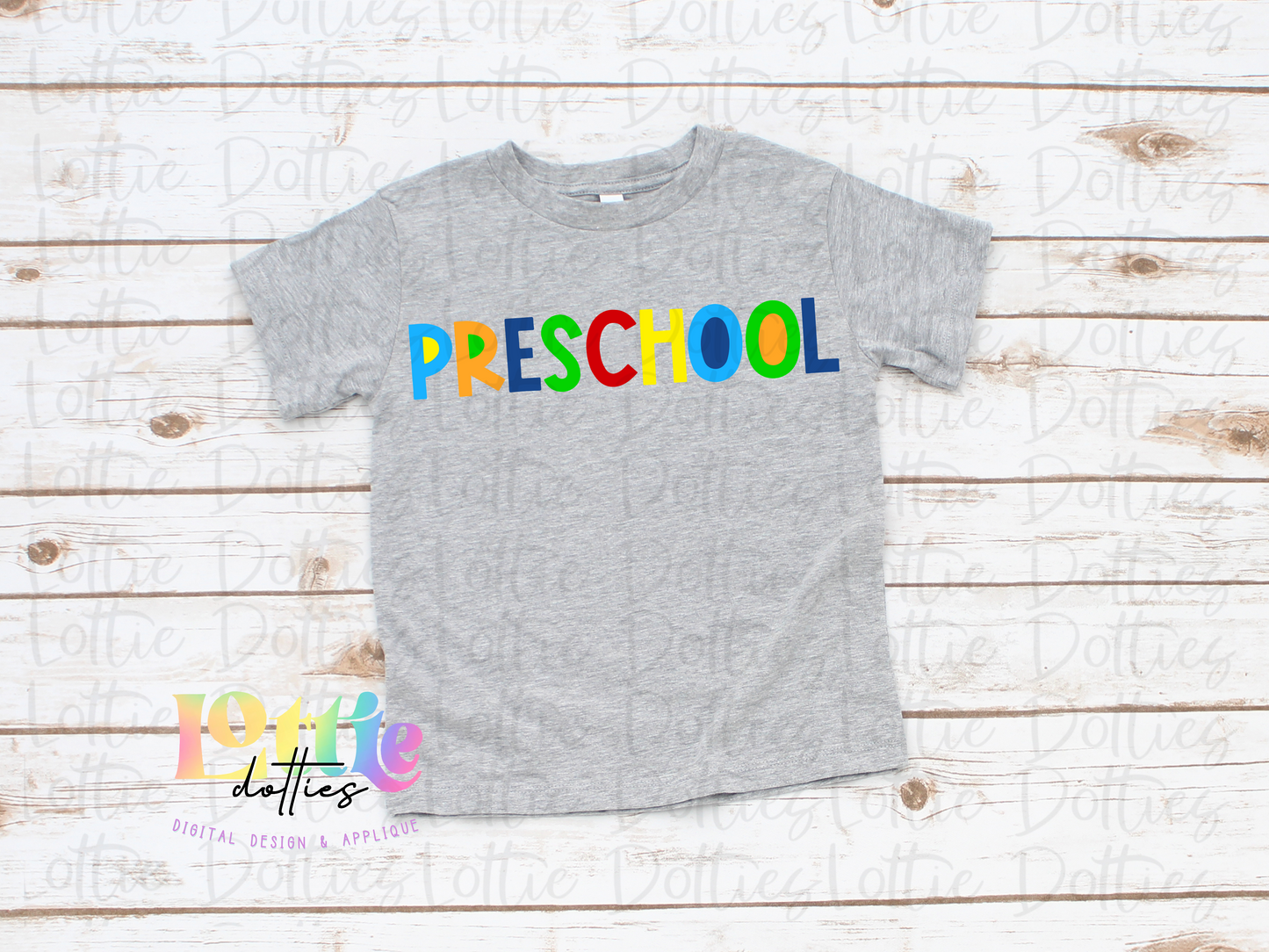 Preschool - Png - School Sublimation - Back To School Design - Primary Colors