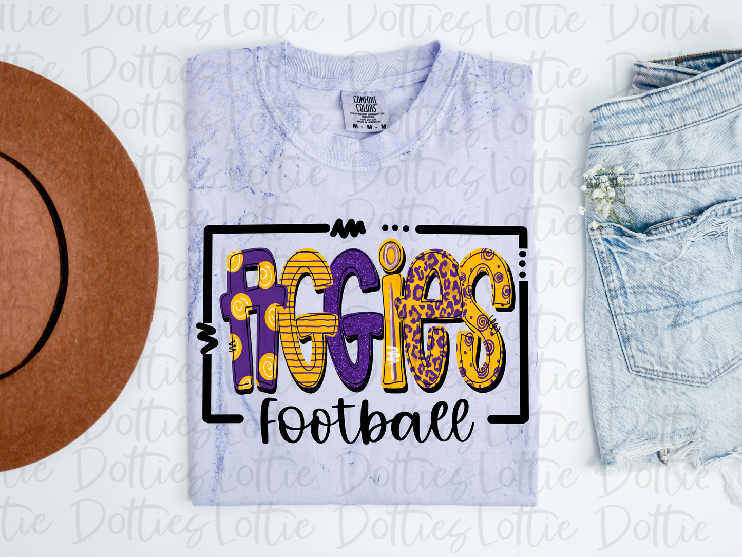 Aggies Football PNG - Aggies sublimation design - Digital Download - Purple and Gold