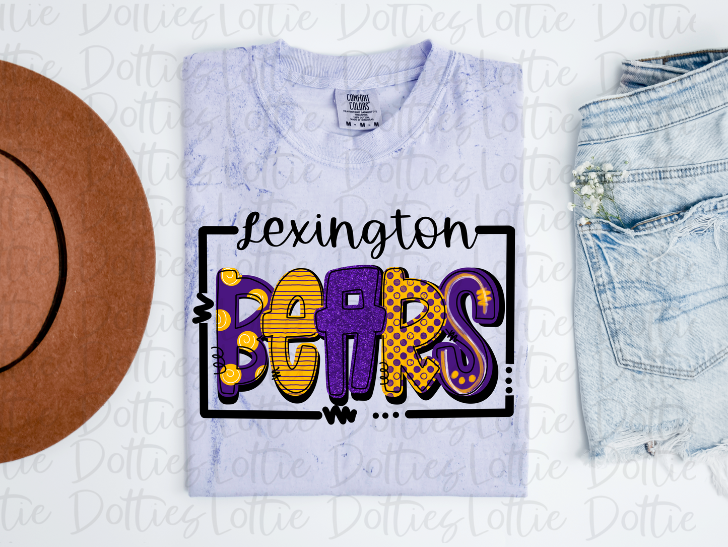 Lexingtom Bears PNG - Bears sublimation design - Digital Download - Purple and Gold