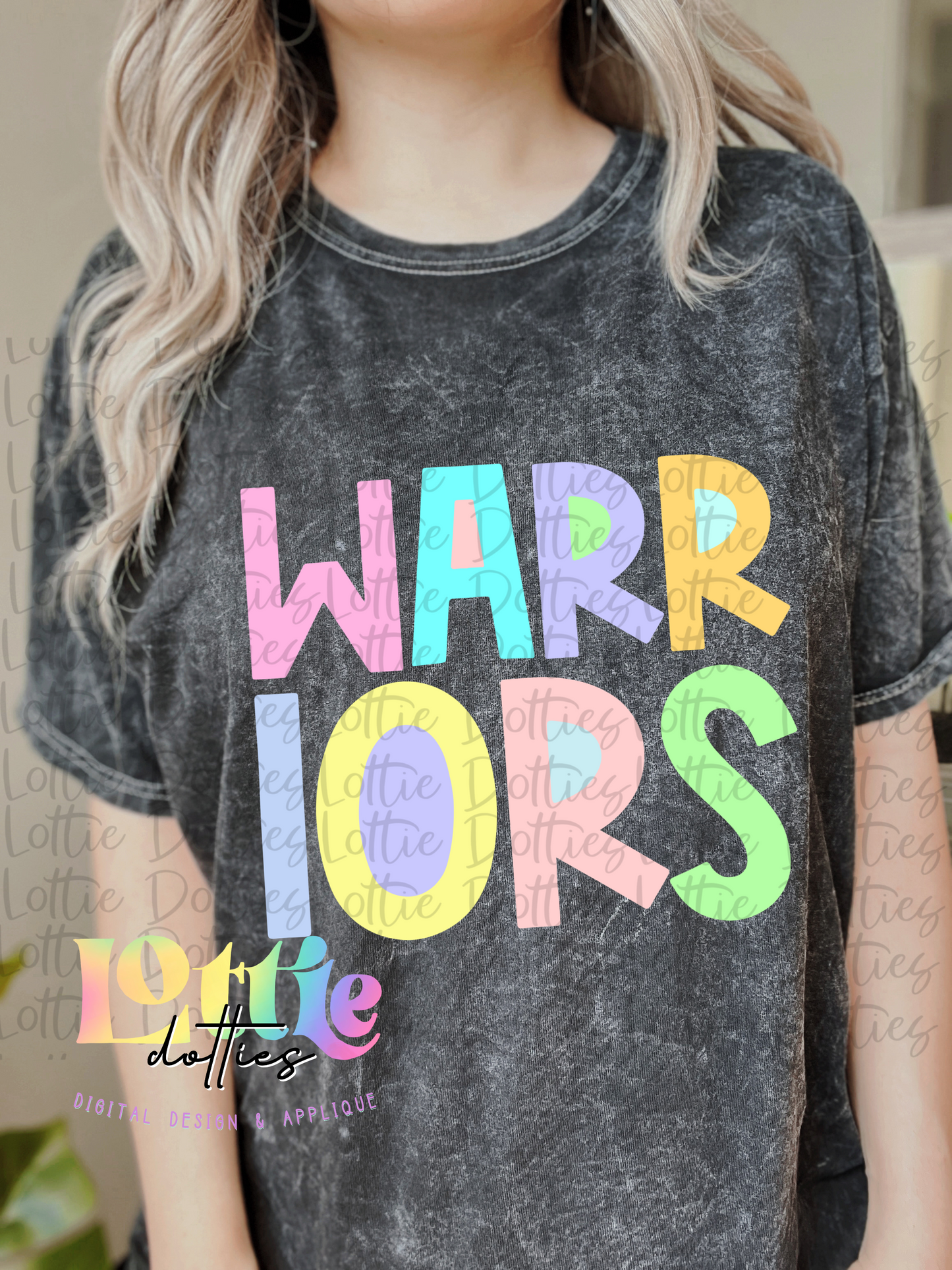 Warrior Png - Mascot Sublimation Design - Digital Download - Pastel Filled