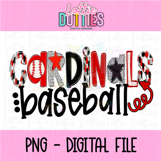Cardinals Baseball PNG - Cardinals  -  sublimation design - Digital Download