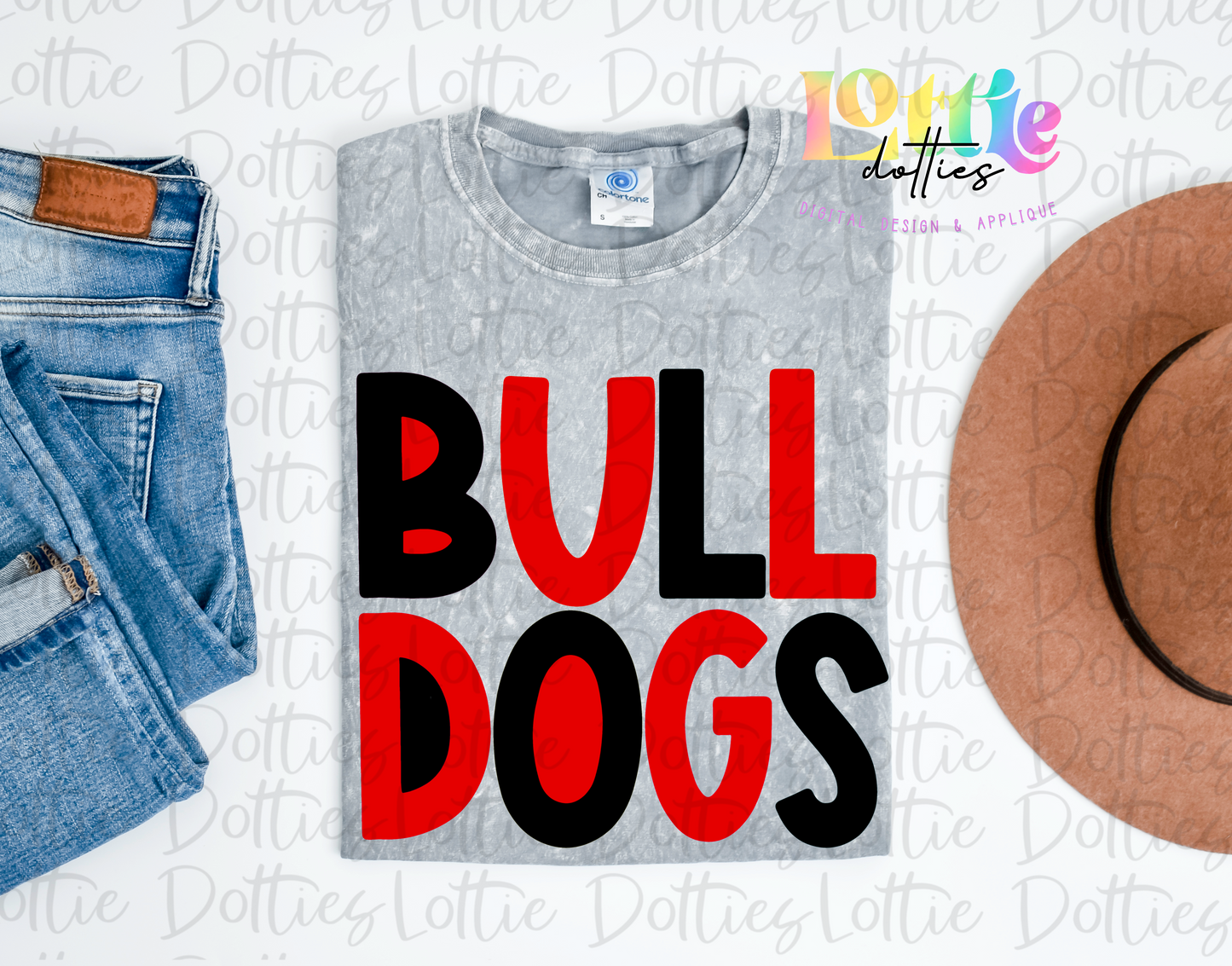 Bulldogs Png - sublimation design - Digital Download - Red and Black