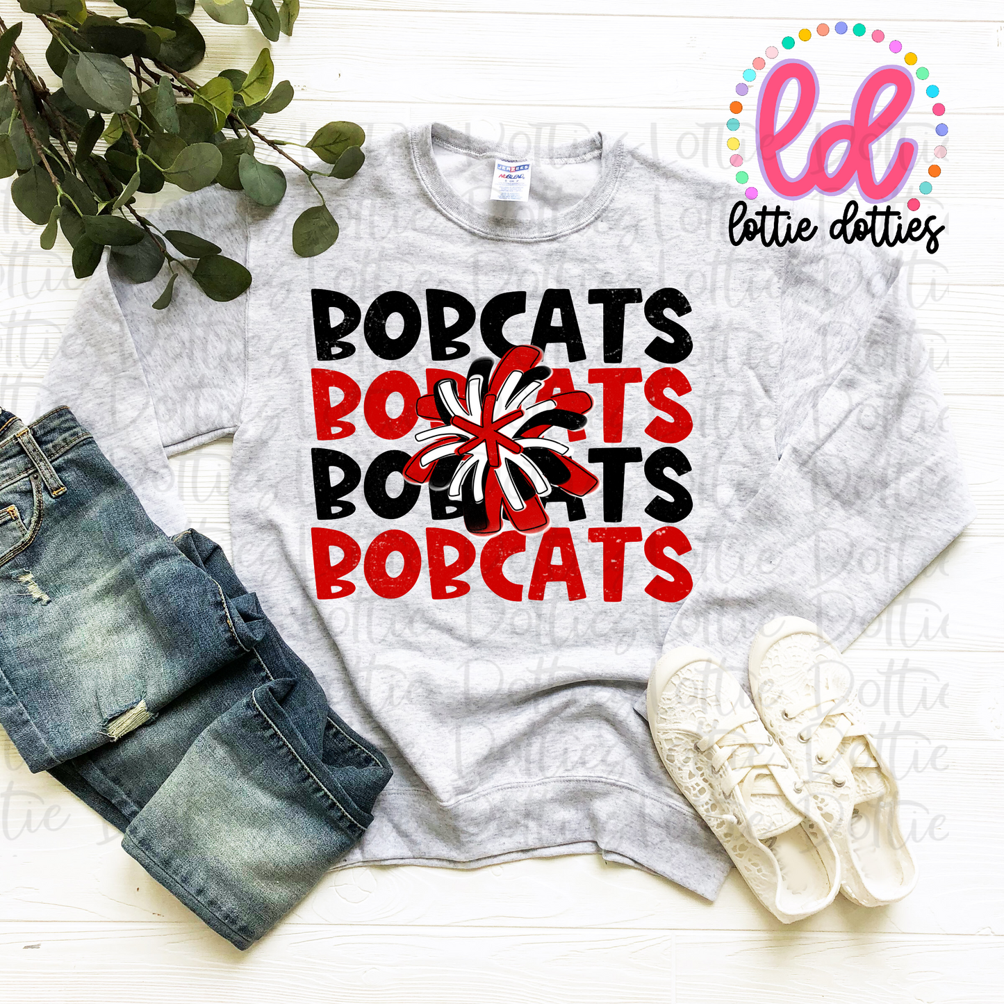 Bobcats Pom PNG - Bobcats sublimation design - Digital Download