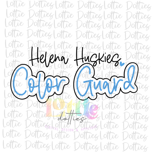 Helena Huskies Color Guard PNG - Helena Sublimation - Digital Download