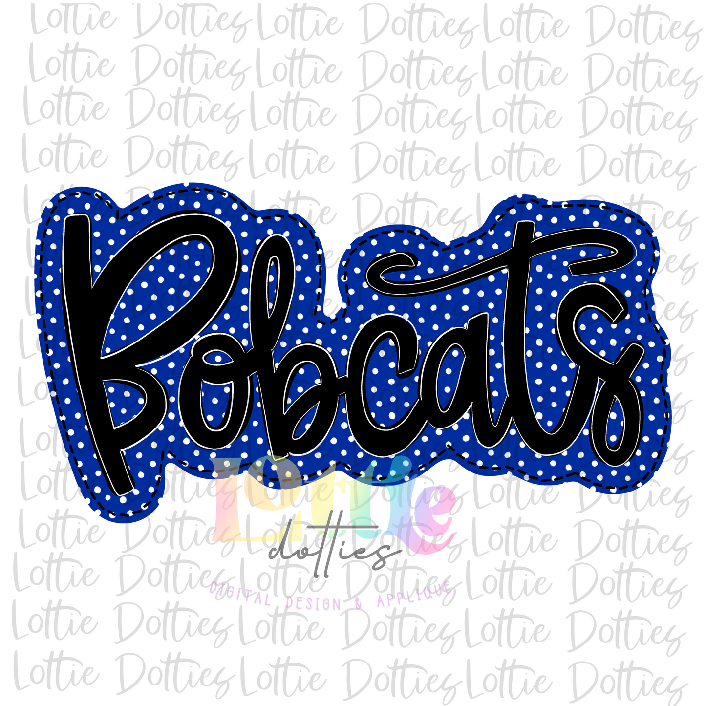 Bobcats PNG - Bobcats sublimation design - Digital Download - Royal and Black