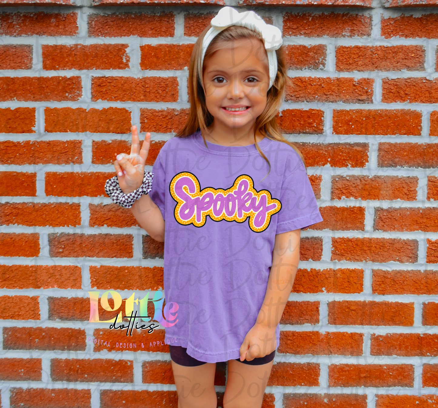 Spooky Png - Halloween Sublimation Design - Digital Download - Orange and Purple