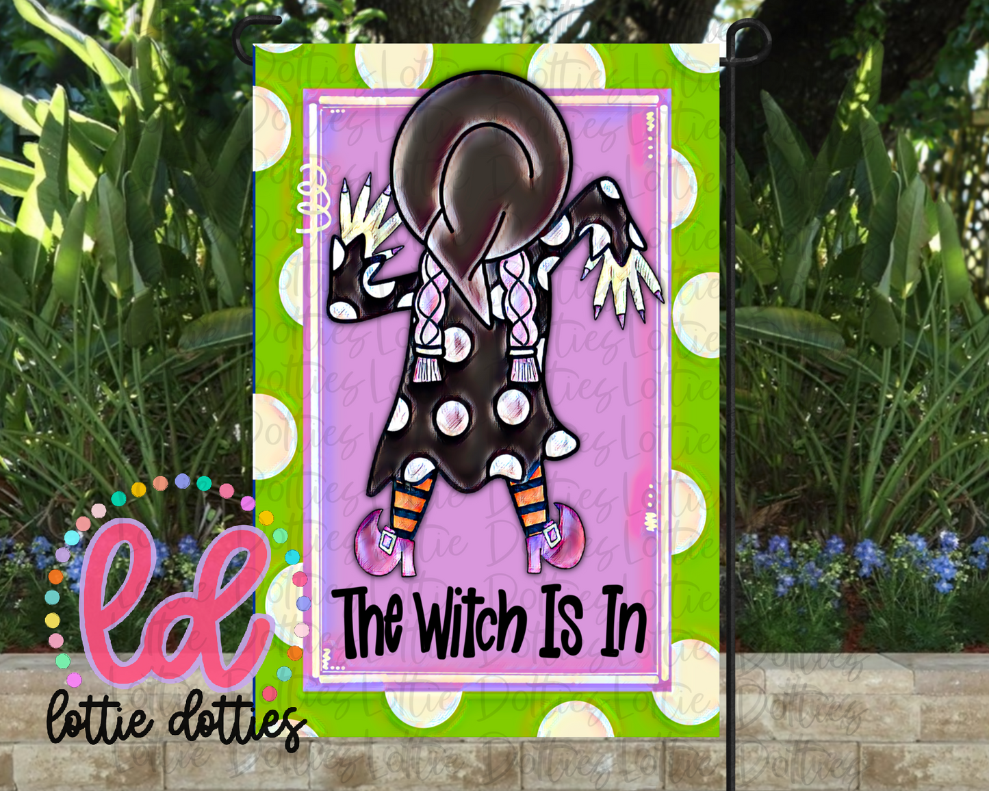 Witch Flag Png - Halloween Sublimation Design - Digital Download