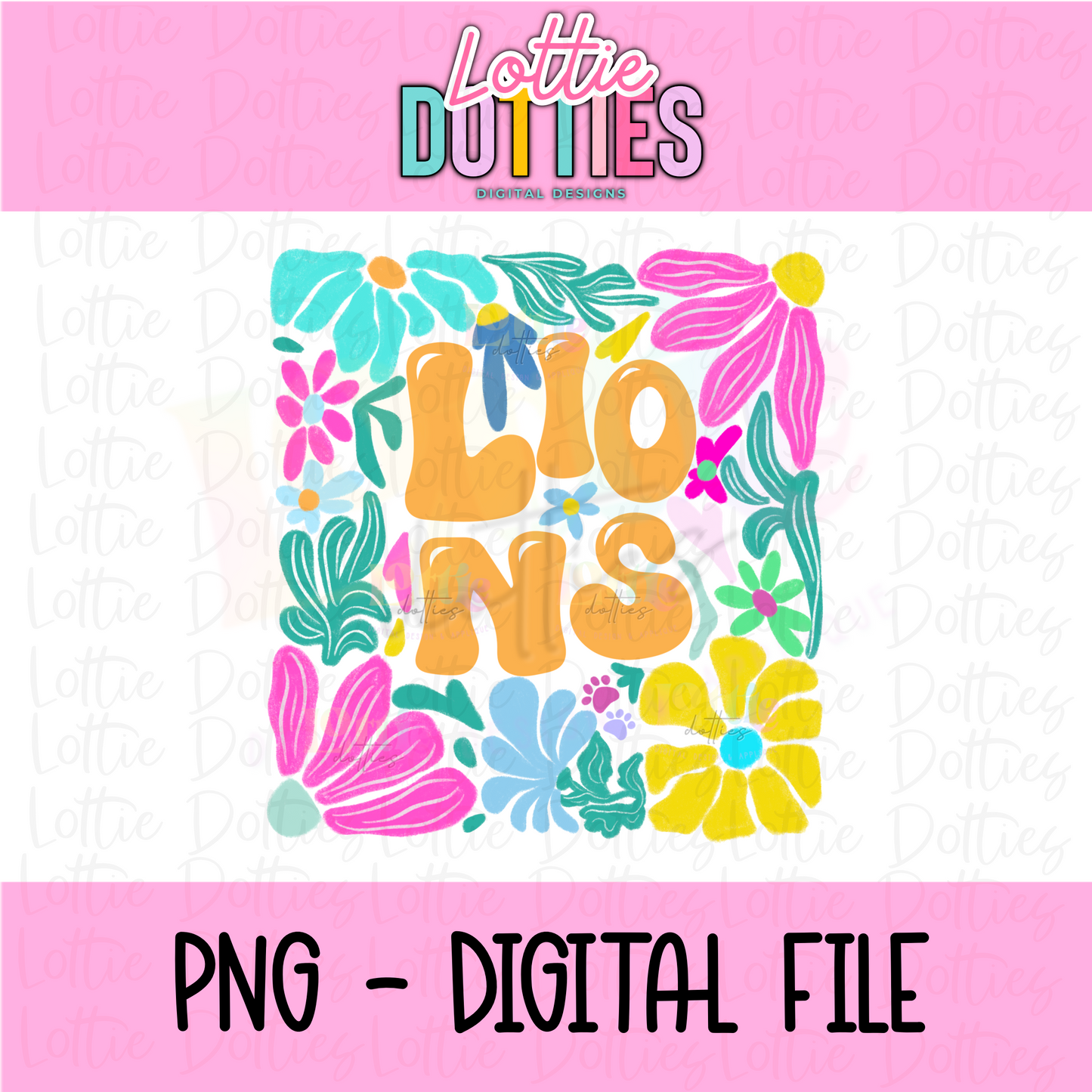 Lions PNG - Lions Sublimation - Digital Download